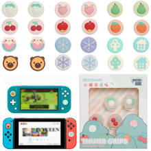 Cute Fruit Cherry Pear Orange Thumb Stick Grip Cap Joystick Cover For Nintendo Switch Lite NS Lite Joy-con Controller Case 2024 - buy cheap