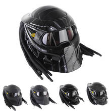 Fiber Glass Predator Helmets Dot Ece Motorcycle Helmet Light Weight Cool Black Casco Moto Full Face Helmet Predator 2024 - buy cheap