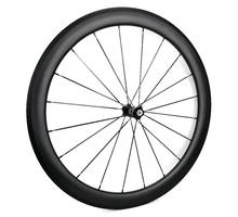 700C carbon front wheels 50mm depth 25mm width clincher/Tubular Road bike carbon front wheelset with Novatec 271 hub 2024 - buy cheap