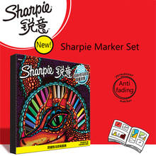 24 color set Sharpie Sharp Marker Pen Set 24 Sticks Student Animation Design Art Hand-painted Color Painting Pen Stationery 2024 - buy cheap