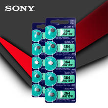 10 шт. Sony 100% оригинал 364 SR621SW V364 SR60 SR621 AG1 батарейный блок для часов Сделано в Японии 2024 - купить недорого