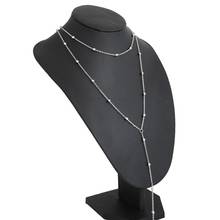 Богемное длинное ожерелье для женщин, ожерелье золотого цвета с бусинами, подарок для девушки, оптовая продажа, Прямая поставка 2024 - купить недорого