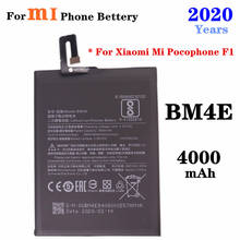 Bateria de 4000mah bm4e para xiaomi mi, pocophone f1, bateria de alta capacidade para substituição de telefone 2024 - compre barato