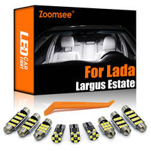 Zoomsee-luz LED Interior para coche Lada Largus Estate, Bombilla Canbus para vehículo, luz de lectura de mapa de cúpula Interior, Kit de lámpara sin errores, 8 piezas, 2012 2024 - compra barato