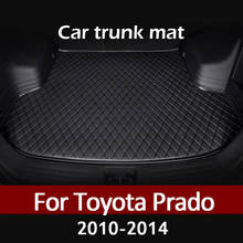 Car trunk mat for Toyota Prado Seven seats 2010 2011 2012 2013 2014 cargo liner carpet interior accessories cover 2024 - buy cheap