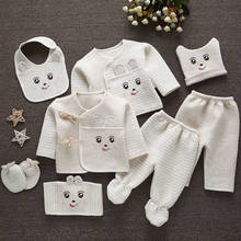 Conjunto de ropa para bebé recién nacido, traje térmico orgánico 100% de algodón suave, 0-3M, 8 unids/set 2024 - compra barato