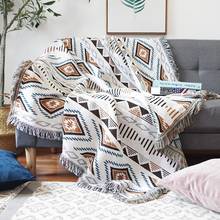 30Geometry Throw Blanket Sofa Towel Blanket For Couch Sofa Decorative Slipcover Throws Rectangular Stitching Travel  Blanket 2024 - buy cheap