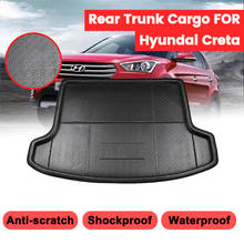 Car Cargo Liner Boot Tray Rear Trunk Cover Matt Mat For Hyundai Creta ix25 2015 2016 2017 2018 2019 Floor Carpet Kick Pad 2024 - buy cheap