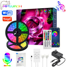 LED Strip Light WIFI RGB 5050 SMD Music Synchronized Color Changing Flexible Ribbon DIY TV Computer Bedroom Decorative Backlight 2024 - buy cheap