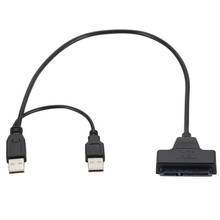 SATA To USB 2.0 To 7 15 22pin Adapter Cables External Power For 2.5 Ssd Hdd Laptop Hard Disk Drive Converter Notebook USB Cable 2024 - buy cheap