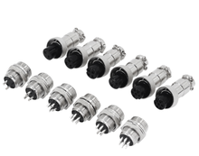 1 set GX12 2p 3p 4p 5p 6p 7p  Male + Female 12mm M12 Circular Aviation Socket Plug Wire Panel Connector CZYC 2024 - buy cheap