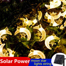 Guirnalda de luces LED de energía Solar, guirnalda de luces navideñas impermeables para jardín, decoración de fiesta de boda 2024 - compra barato