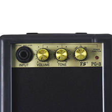 Amplificador de guitarra elétrica 3w, controle de volume de volume de alto-falante, para partes de guitarra 2024 - compre barato