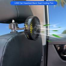 Reposacabezas Universal para asiento trasero de coche, ventilador USB de 3 velocidades y 5V con interruptor, ventilador de refrigeración de aire para coche, camión, SUV, barco 2024 - compra barato