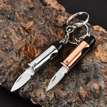 MINI Bullet Shaped Folding Knife EDC Tool Carry Portable Pocket Knifves keychain Creative Knife Outdoor Defense Tools CS GO 2024 - buy cheap