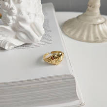 Minimalista coração letra r empilhamento anéis para mulher anéis ajustáveis chique em camadas anel boho jóias 2024 - compre barato