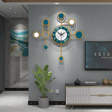 Relógio de luxo na parede moderno, minimalista, para sala de estar, restaurante, arte, relógio decorativo, criativo, pendurar na parede 2024 - compre barato