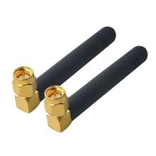 10 piece GSM Antenna 900/1800Mhz  2dbi SMA Plug RF coaxial connector Right angle for Ham radio 2024 - buy cheap