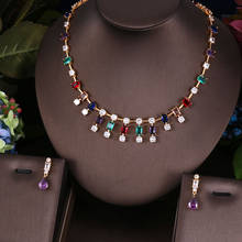 Janekelly-conjunto de joyas de circonia cúbica para mujer, juego completo de joyería de lujo, cristal de Zirconia cúbica, para fiesta, boda, Dubai, Nigeria, 2 unidades 2024 - compra barato