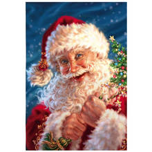 5D new full diamond holiday Santa Claus diamond painting embroidery decoration home decoration 2024 - buy cheap