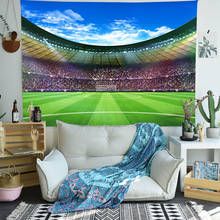 Simsant American Football Satdium Field Tapestry Psychedelic Sky Wall Hanging Tapestries for Living Room Bedroom Home Dorm Decor 2024 - buy cheap