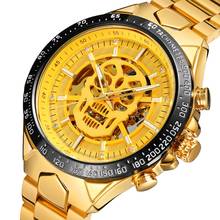FORSINING Watch Men Fashion Skeleton Automatic Mechanical Watch Gold Skeleton Vintage Mens Watch Top Brand Relogios Masculino 2024 - buy cheap