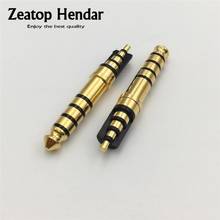 Enchufe de Audio 100 4,4mm, Conector de 5 polos para auriculares DIY, doble pista, chapado en oro, 4,4 Uds. 2024 - compra barato