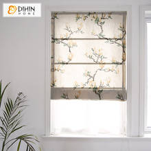 Pastoral Flowers Roman Shades Blinds Window Curtains Custom Made Roman Shades for Windows, Doors, Home, Kitchen, Living Room 2024 - buy cheap