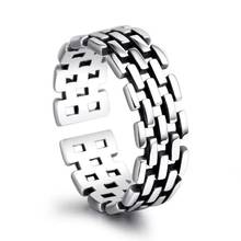 2021 New European Retro Braided Chain Ring Punk Exaggerated Spirit Ring Fashion Personality Stereoscopic Opening Adjustable Ring 2024 - buy cheap