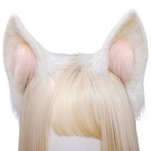 Acessório de cabelo de orelha fofinha para cosplay de anime, orelhas engraçadas com simulação lindas para festa e fantasia 2024 - compre barato