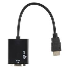 VGA штекер HDMI выход 1080P Full HD с Аудио ТВ AV HD ТВ Видео кабель портативный HDMI конвертер адаптер 2024 - купить недорого