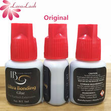 Free Shipping Original 3 Bottles/lot Korea IB Ibeauty Ultra Bonding Glue Fast Drying Eyelash Extensions Glue Red Cap 5ml 2024 - buy cheap
