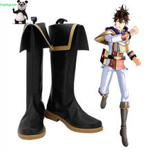 Black Clover Yuno Black Cosplay Shoes Long Boots Leather CosplayLove For Halloween Christmas 2024 - buy cheap