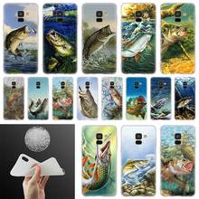 Fishing Gear Fish Patterned Case For Samsung Galaxy A52 A32 A42 A12 A72 5G A50 A51 A21S A3 A5 A6 A7 A8 Plus 2018 2017 Cover 2024 - buy cheap