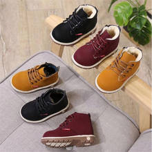 Winter Fashion Kids Snow Boots Girls Boys Boys Warm Martin Boots Shoes Casual Plush Kids Baby Toddler Shoes 2024 - buy cheap