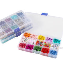 Diy handmade accessories Rice beads letter beads round square beads bracelet jewelry beaded materials set 2024 - buy cheap