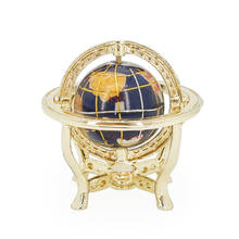 Odoria 1:12 Miniature Turnable Rolling Globe & Golden Stand Ornament Living Room Bedroom Dollhouse Accessories Doll House Decor 2024 - buy cheap