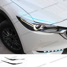 Lsrtw2017-acabamento para farol de carro, fibra de carbono, abs, decoração para mazda segunda peça, acessórios para farol dianteiro/traseiro, 2017, 2018, 2019, 2020 2024 - compre barato