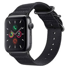 Ремешок для Apple Watch 44 мм 40 мм серия 5/4 легкий дышащий тканый нейлоновый спортивный ремешок для iWatch 1 3 38 мм 42 мм браслет 2024 - купить недорого