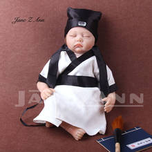 Jane Z Ann-disfraz de foto para bebé recién nacido, ropa de estilo chino antiguo, sombrero y accesorios de estudio, 100 días 2024 - compra barato