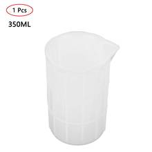 1pc silicone derramando copos de mistura graduada jarro de medição recipiente de armazenamento líquido reusável para resina cola epoxy fundição tintas de mistura 2024 - compre barato