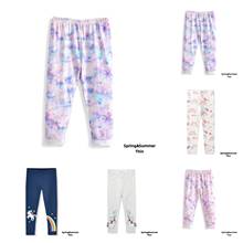 Kids Girls Leggings Spring Summer Toddler Girl Cartoon Printed Thin Trousers Fashion Children Tie-dye Soft Leggings 2024 - buy cheap