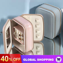 Travel Mini Jewelry Box Mini Mirror Jewelry Bag Earrings Earrings Ring Storage Box 2024 - buy cheap