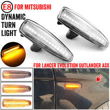 2 pieces Amber Dynamic LED Fender Side Marker Turn Signal Lights For Mistubishi Outlander Sport Mirage Sport Lancer Evolution X 2024 - buy cheap