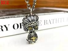 Real S925 sterling silver Indian witch doll sterling silver pendant 2024 - buy cheap