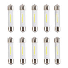 Bombillas LED para Interior de coche, lámpara de lectura para matrícula, color blanco frío, 36mm, 31MM, 41MM, C5W, 12V, 10 Uds. 2024 - compra barato