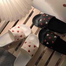 Women Slippers Cartoon Bathe Bathroom Lovely Heart-Shaped Home Slippers Summer Sandals Slides Women Shoes Flip Flops  TX114 2024 - buy cheap