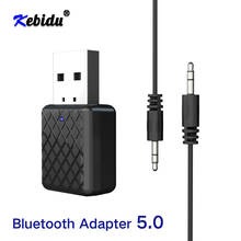 Novo Mini Bluetooth 5.0 Transmissor E Receptor De Áudio Jack de 3.5mm AUX Stereo Bluetooth Transmissor Para TV PC Carro USB Adaptador Sem Fio 2024 - compre barato