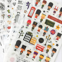 6 PCS/ Pack Kawaii Vintage Style Sticker Decoration Diary Scrapbooking Label Stickers Cute Cartoon Korean Stationery Sticker 2024 - buy cheap