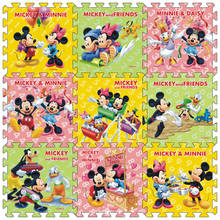 Disney 9 unidades/pacote mickey mouse esteira 30x30cm por peça crianças do bebê jogar tapete de espuma esteira do jogo rastejando esteira do jogo 2024 - compre barato